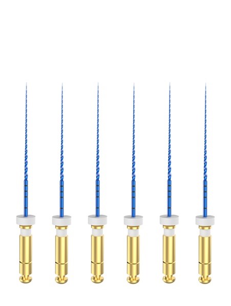 Машинные файлы MG3 II Blue 25мм 03 №15, стерильные файлы, никель-титан, 6шт, ЕВРОФАЙЛ