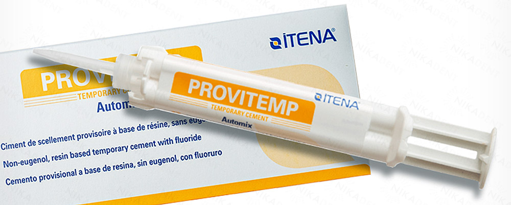 ProviTemp – временный композитный безэвгенольный цемент для фиксации коронок, мостов, вкладок, накладок. ProviTemp – временный композитный безэвгенольный цемент для фиксации коронок, мостов, вкладок, накладок.