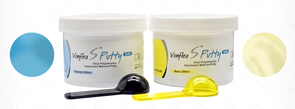 vonflex S Putty, А-силикон стоматологический для снятия базовых оттисков. vonflex S Putty, А-силикон стоматологический для снятия базовых оттисков.