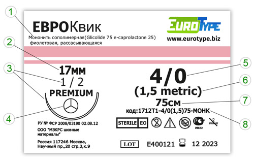 ЕВРОКвик 1712T1-4/0(1.5)75-МОНК ЕВРОКвик 1712T1-4/0(1.5)75-МОНК