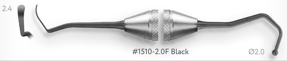1510-2,0F Black Дистальная штопфер - гладилка с дополнительными изгибами Штопфер - шарик Ø2,0мм с эргономичной ручкой Ø10мм Покрытие Black 1510-2,0F Black Дистальная штопфер - гладилка с дополнительными изгибами Штопфер - шарик Ø2,0мм с эргономичной ручкой Ø10мм Покрытие Black