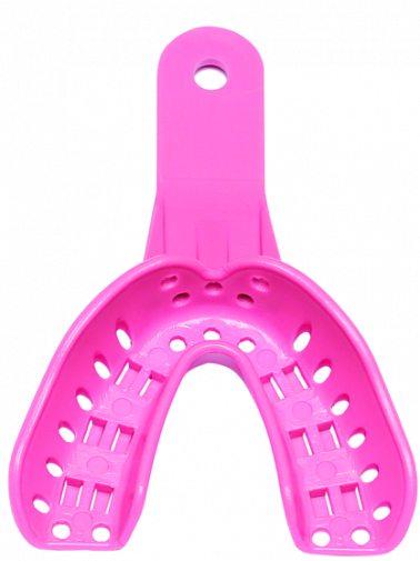 Ложки перфорированные №1, низ, розовые, детские, 12шт, 1А5977, JNB