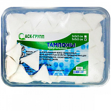 Тампоны треугольные марлевые (5х5х5см) 150шт