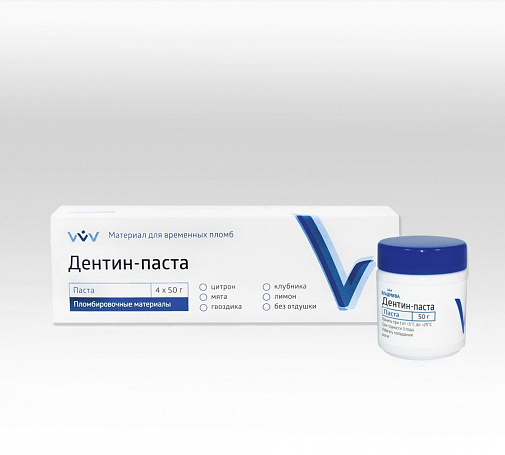 Дентин-паста (мята) (50г), д/временного пломб, ВладМиВа